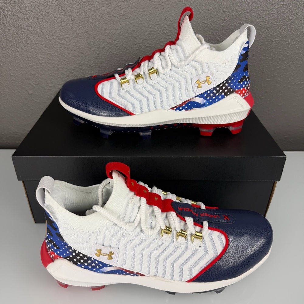 Under Armour Harper 9 Pro TPU USA Molded Baseball Cleats Men's 10 3027439-100